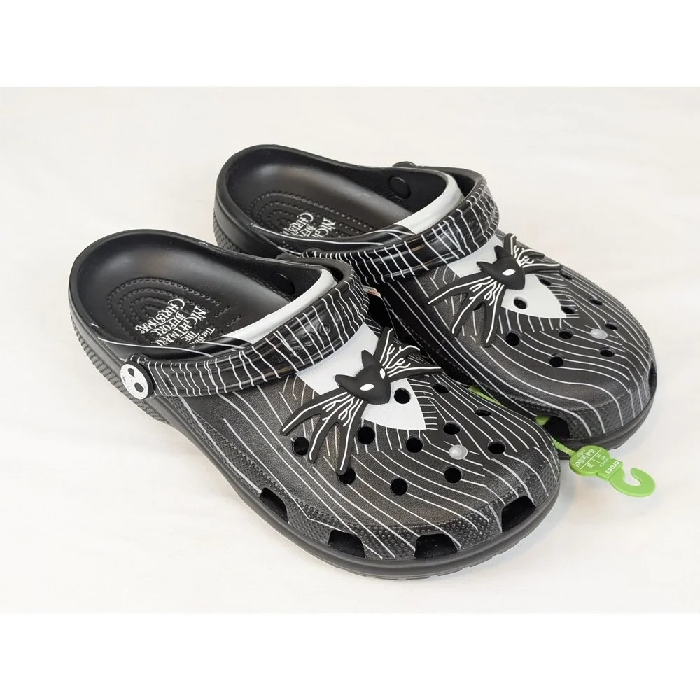 Crocs Nightmare Before Christmas Jack Skellington Clogs Men's 11 NWT